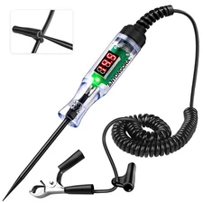 Automotive Test Light with 3-48V LED Digital Display, Automotive Circuit Tester