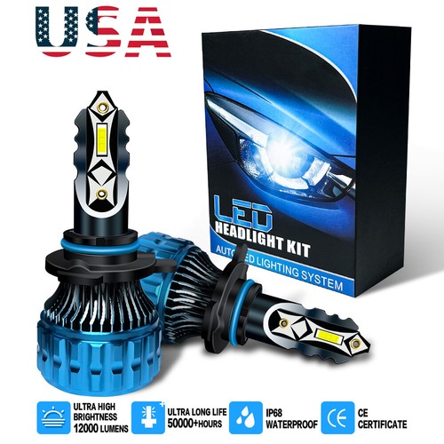 Fit For Toyota Corolla iM 2017-2018 LED Headlight Bulbs 9012/HIR2 Super ...