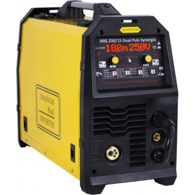 Schweißgerät MIG 230/15 DUAL PULSE Synergie MIG MAG MMA WIG Lift DC MCU SPOT 4R