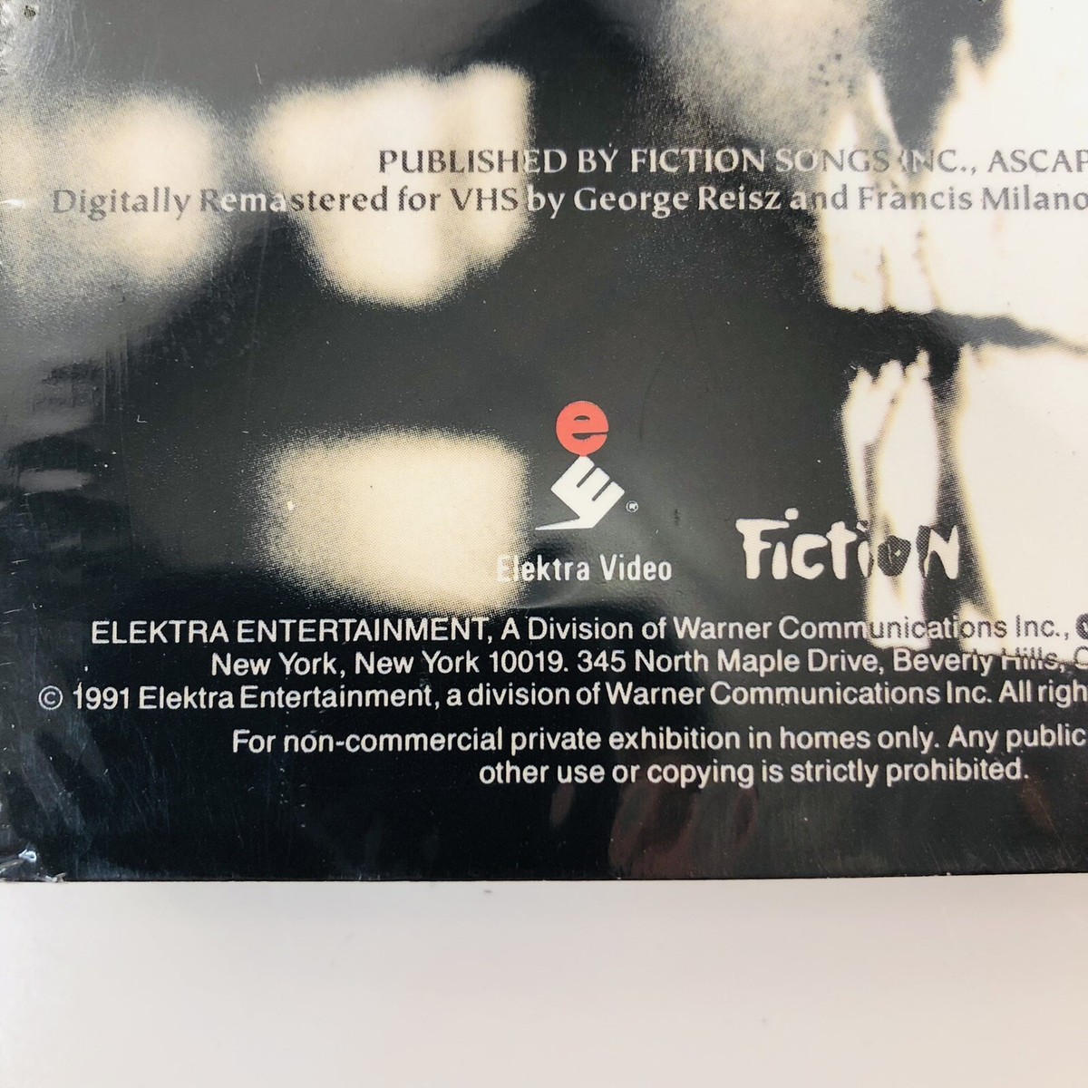 The Cure - Picture Show 1991 Elektra Hi-Fi VHS Tape Factory