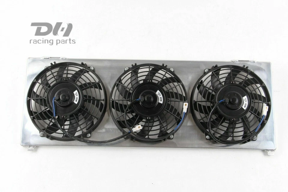 Cubierta de aluminio y ventiladores de 3x9" para Jeep Cherokee/Comanche/Wagoneer 94 95 1991-2001 Foto 4 de 4