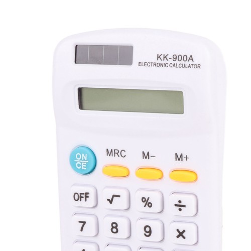 (White) Mini Calculator Handheld Calculator 8 Digit With LCD Display - Picture 7 of 12