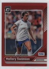 2024-25 Panini Donruss FIFA Optic Red Prizm 166/299 Mallory Swanson #171 p6a
