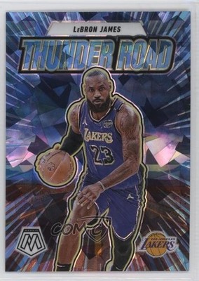 2024-25 Panini Mosaic Thunder Road Ice Mosaic Prizm /125 LeBron James #3 15g5