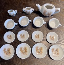 Holly Hobbie Vintage Chilton Toys Doll Tea Set Dishes Friends Are Fun 15 pc Set