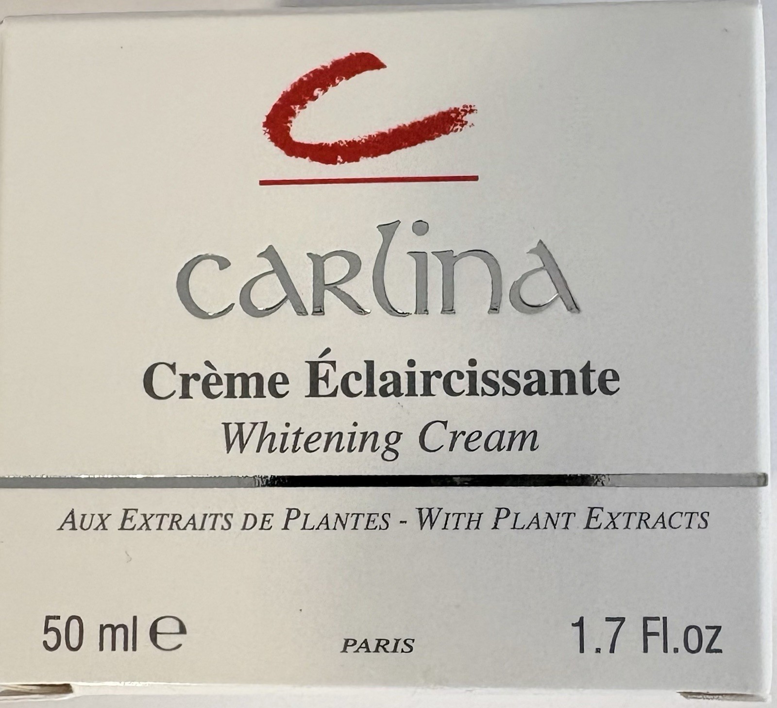 Crème éclaircissante Carlina Paris 50ml : le soin éclat de votre routine matin