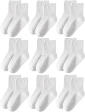 Toddler Grip Socks Non Slip Crew Socks Cute Seamless Cotton Socks for Baby Boys