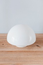 Abat-Jour Demi Globe Vintage Opaline Blanc Plafonnier en Verre de Remplacement