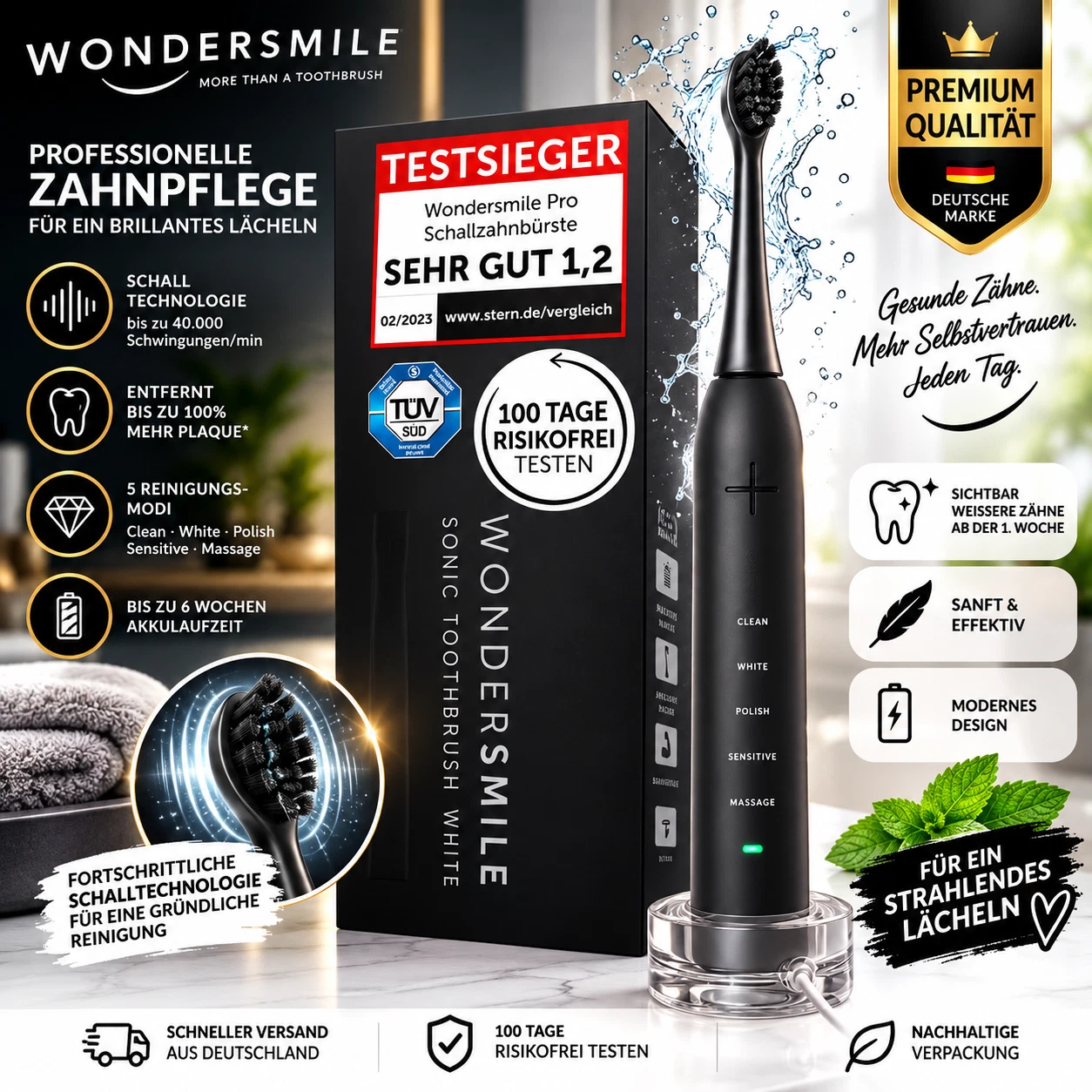 Wondersmile Schallzahnbürste PRO
