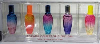 ESCADA COLLECTOR'S EDITION ~5 Mini Eau de Toilette Splash/Dab Perfumes 0.14oz X5