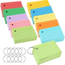1000 A8 Karteikarten Liniert in 10 Farben - I...