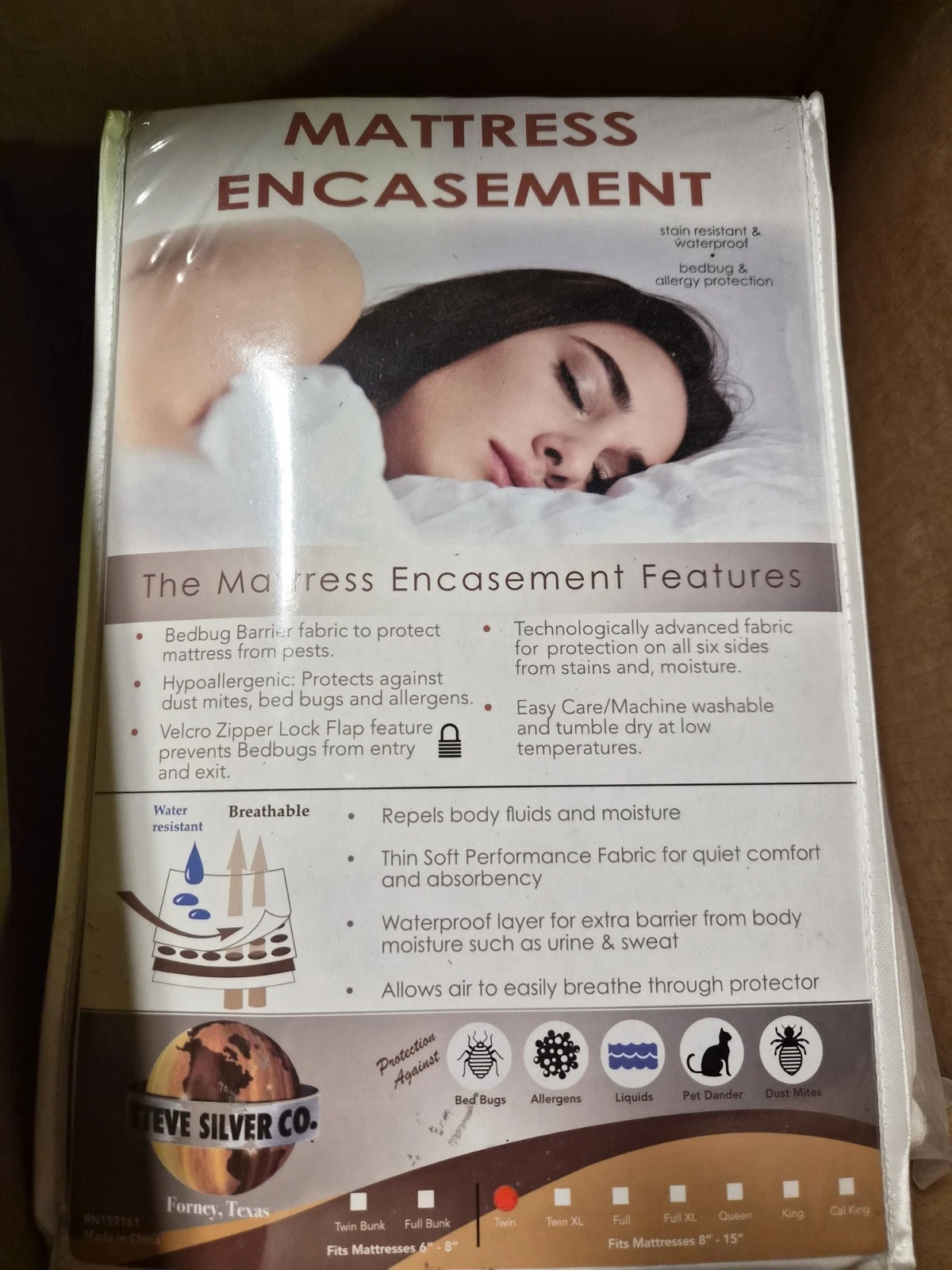 mattress encasement Twin
