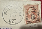1880s Hill & Harvey Baltimore Letter & Envelope w/ 2¢ Washington Stamp — photo 5