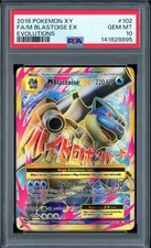 PSA 10 M Blastoise EX Full Art X&Y Evolutions 2016 Pokemon Card