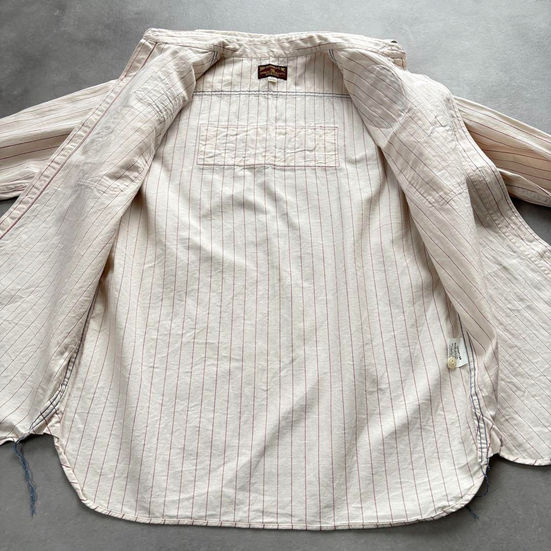 BUZZ RICKSONS Herringbone Striped Work Shirt Size… - image 11