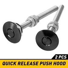 Auto Push Release Button Quick Hood Bonnet Pins Bumper Lock Latch Clip Upgrade