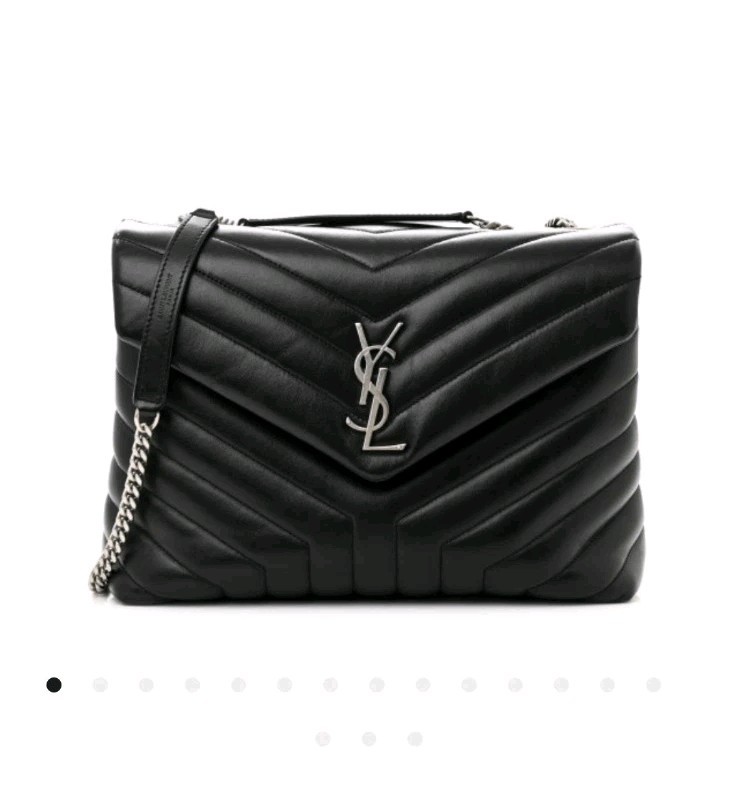 Borsa a tracolla Saint Laurent YSL Loulou media in pelle trapuntata nuova con etichetta