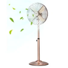 VEVOR Industrial Pedestal Fan, 16 Inch 75-Degree Oscillating Fan, Height Adjusta
