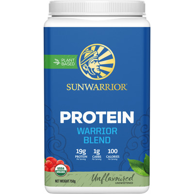 Sunwarrior Protein Powder Warrior Blend Unflavoured 750g