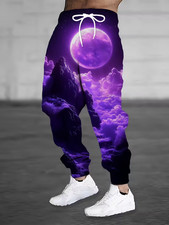 Casual Sports Long Pants Design Sweatpants with Drawstring Pockets