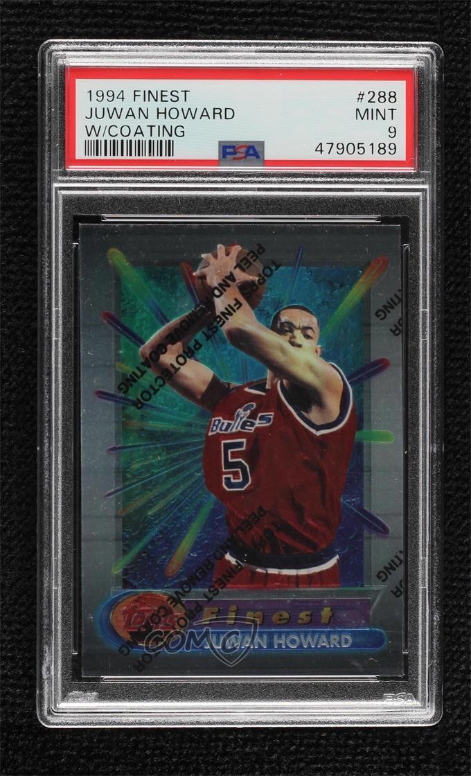 1994-95 Topps Finest Juwan Howard #288 PSA 9 MINT Rookie RC