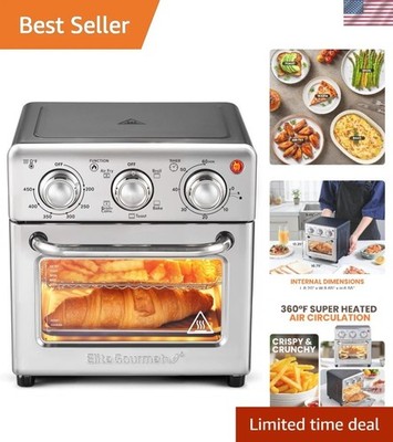 Healthier Cooking with Compact 8.5Qt Air Fryer Oven   Automatic Shut-Off Feature