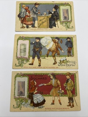 Victorian Trade Card Milka Suchard And Chocolat Suchard Lot Of 3