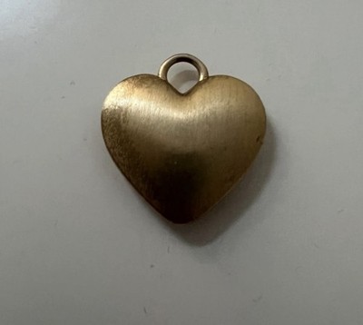 Großes Pilgrim Herz 3 x 3 cm Anhänger Kette wenig getragen vergoldet