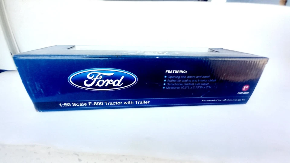 1/50 (1/48) First Gear 593233 1956 Ford F800 flatbed Allis-Chalmers trailer only - Image 3 of 4