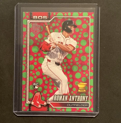 Roman Anthony RC 2026 Topps Series 1 Easter Polka Dots Green/Pink SP #189