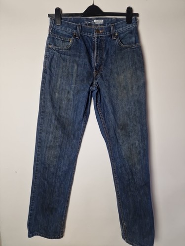 Carhartt Jeans Relaxed Fit Blue 100% Cotton BD5119-M Size 30×34