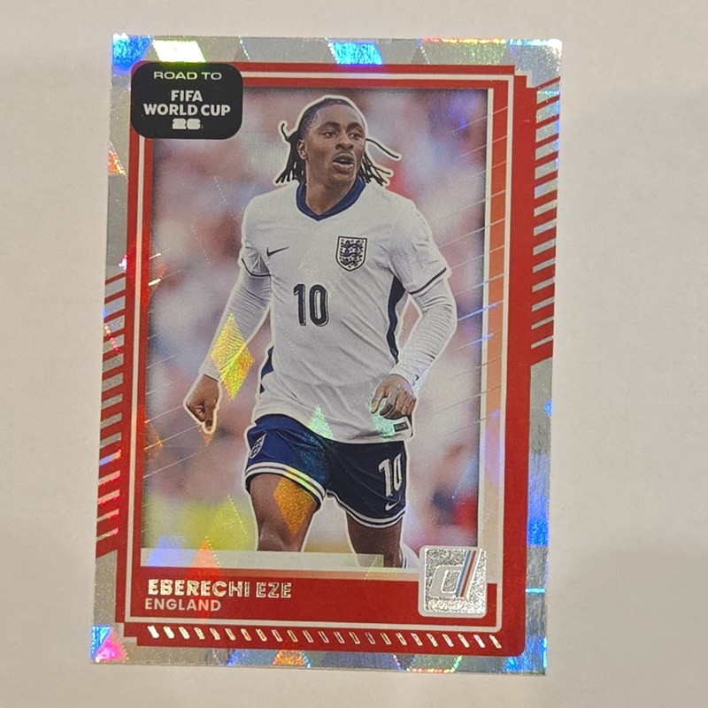 Panini Donruss Eberechi Eze England 2025-26 Road to FIFA World Cup #68 Parallel