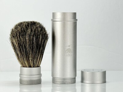 Full Size 100% Pure Badger Travel Shaving Brush Metal Handle