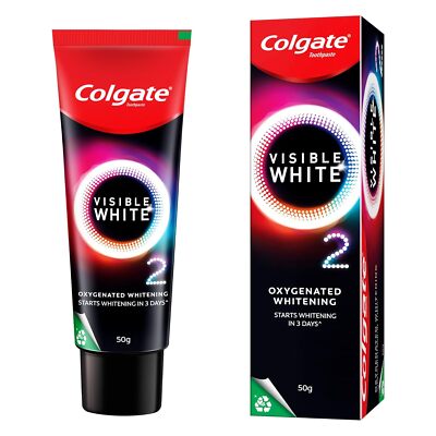 Colgate Visible White O2, Zahnaufhellung Zahnpasta in 3 Tagen - 50 g - kosten...