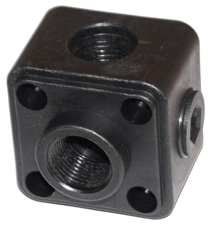 GROLL GMBH & CO. KG Druckluftverteiler Kabelkanal Wanddose Luftweiche Durchgangs-Verteiler 5 x 1/2"