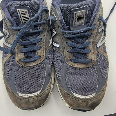 New Balance 990v4 Mens 8.5 Navy Blue Athletic Sneaker Shoes  display picture 1
