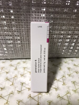 Glossier Generation G Sheer Matte Lipstick - Like - 3g Neu und Originalverpackt