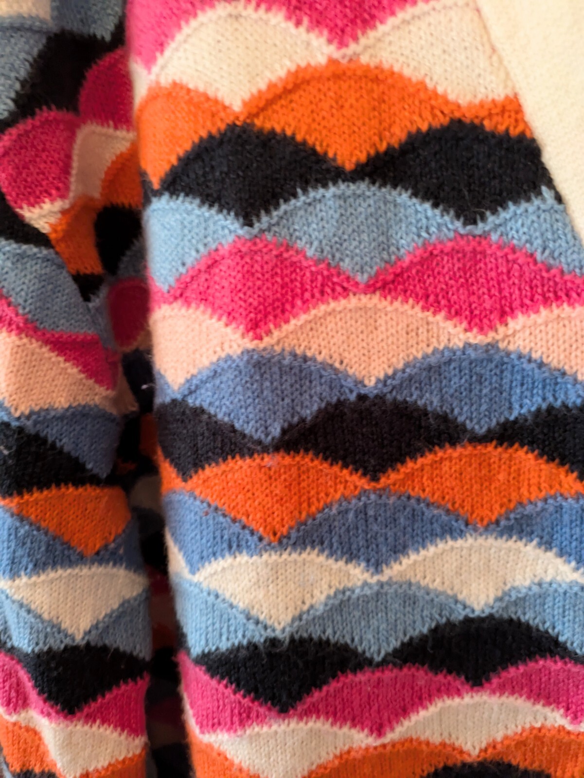 Talbots Multicolor Textured Button-Front Sweater … - image 5