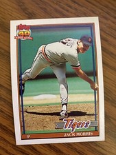 1991 Topps  #75 Jack Morris Detroit Tigers  Hall of Fame   NrMt