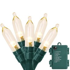 Christmas Lights, Battery Operated String Lights 18ft 50 LED 8 Modes LED Mini...