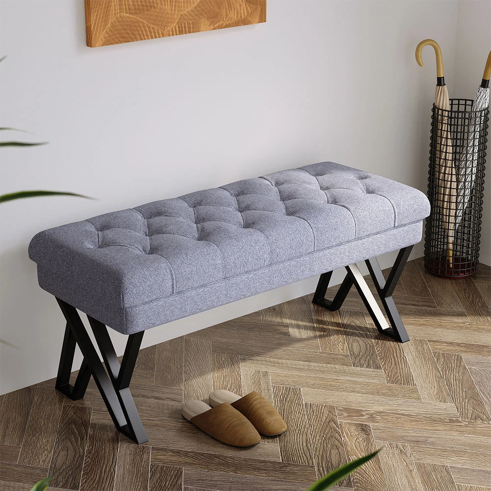 Upholstered on sale accent bench