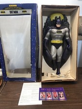 "Lámpara de luz HeadLites vintage 1992 Batman DC cómic 3D iluminada escultura de pared 26"""
