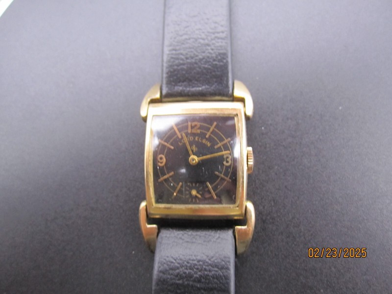 VINTAGE 21 JEWEL LORD ELGIN HINGED LUG WATCH