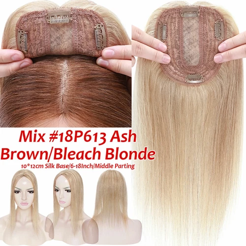 100% Echthaar Topper Toupet Extensions Clip In Remy Human Hair Toupee Haarteil l - Bild 29 von 84