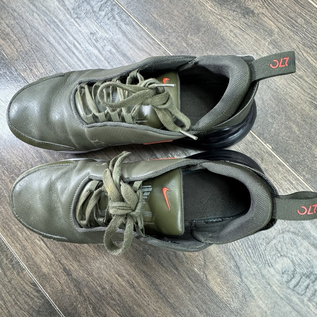 Nike Shoes Mens 13 Air Max 270 Premium Leather Green 