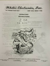 WHITES COINMASTER 2/DB TR DISC. METAL DETECTOR MANUAL NEXT DAY SHIPPING