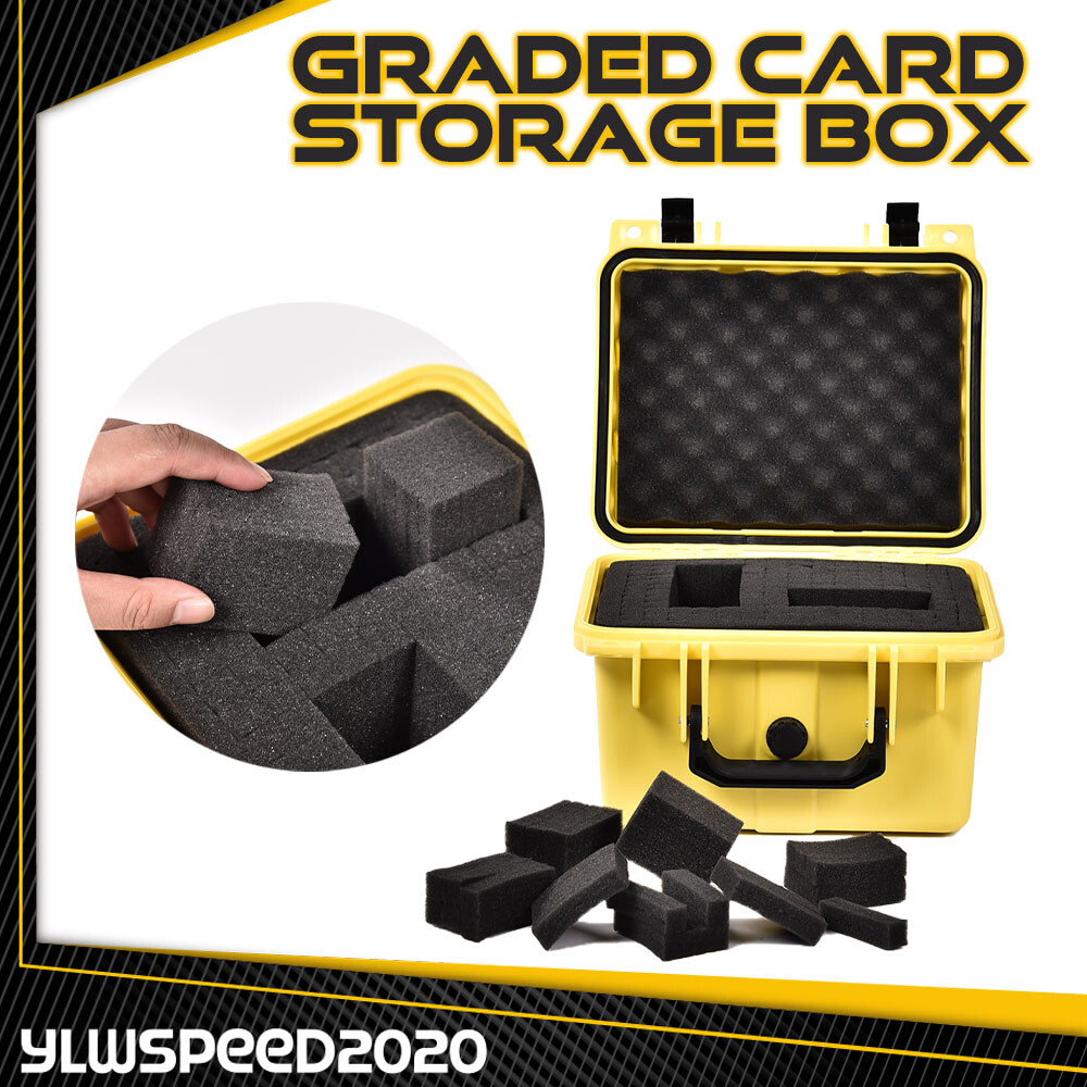 Cardboard Sports Trading Card Storage Boxes 50-Count Waterproof Graded ...