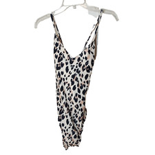 Kona Sol Women's One Piece Swimsuit Swimwear XL 16-18 Tie in Back Ruched 089