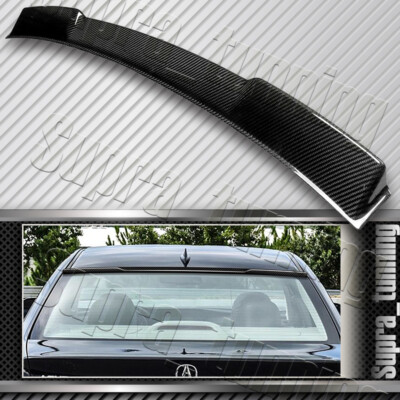 Carbon Fiber Rear Window Roof Visor Spoiler Wing V-Style Fit 2009-2014 Acura TSX