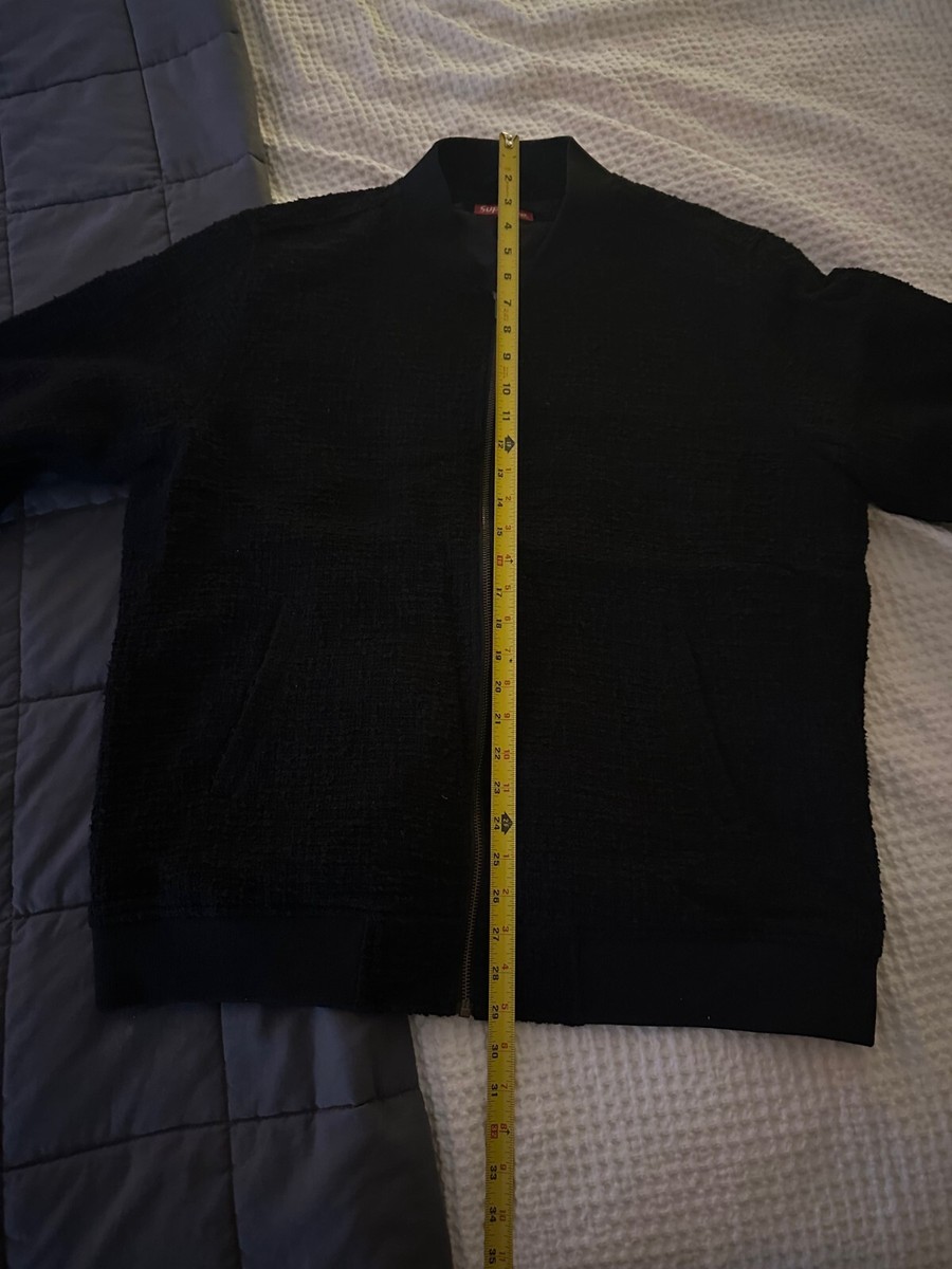 SUPREME Boucle Varsity Jacket XL Black 16SS | eBay